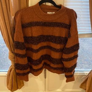 Madewell sparkly mock neck sweater